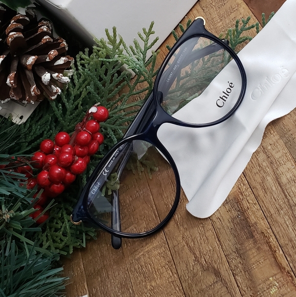 Authentic Chloe eyeglasses Navy Blue - Picture 3 of 9